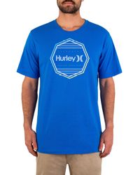 Hurley Mens Everyday Washed Corp Glitch Short Sleeve T-Shirt