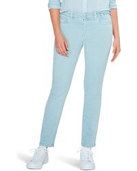 NIC+ZOE - Nic+zoe Colored Mid Rise Straight Ankle Jeans - Lyst