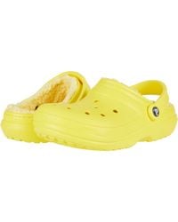 Crocs™ - Classic Lined Clog,lemon,12 Uk / 13 Uk - Lyst