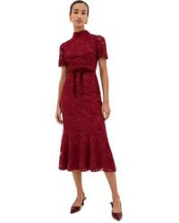 Shoshanna - Scarlett Velvet Lace Pierre Dress - Lyst