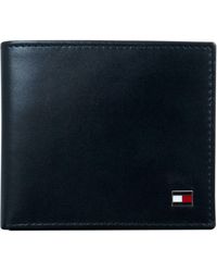 tommy hilfiger men's leather slim billfold wallet