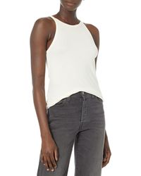 Theory - Womens Cropped Halter.knit Blouse - Lyst