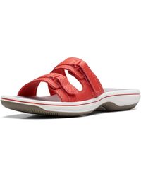 Clarks - Breeze Piper Slide Sandals - Lyst