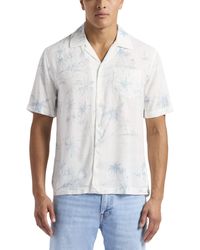 Buffalo David Bitton - Short Sleeve Printed Sandro Button Down Relaxed Shirt - Lyst