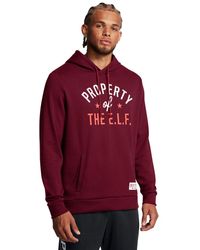Under Armour - Project Rock Red One E.l.f. Hoodie, - Lyst
