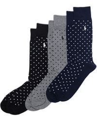 Polo Ralph Lauren - Classic Dot Crew Sock 3 Pair Pack - Lyst