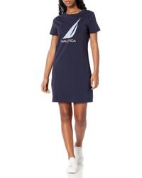 Nautica - Crewneck T-shirt Logo Dress - Lyst