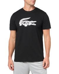 Lacoste - Short Sleeve Regular Fit Sports Performance Graphic Tee Shirt - Lyst