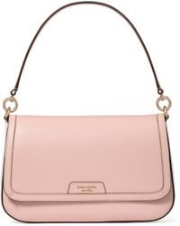 Kate Spade - Hudson Colorblocked Pebbled Leather Flap Shoulder Bag - Lyst