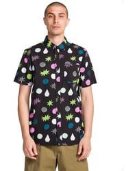 Volcom - Short Sleeve Button Down Woven Shirt - Lyst