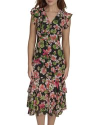Tommy Hilfiger - Dresses Flutter,black Multi,16 - Lyst