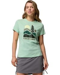Columbia - S Ruby Springs Graphic Fitted Short Sleeve - Lyst