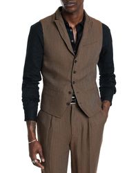 John Varvatos - Woodward Vest Chamois 48 - Lyst