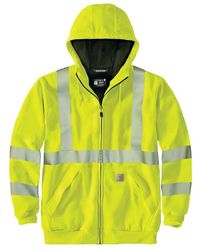 Carhartt - Big High Visibility Loose Fit Midweight Thermal Lined Full Zip Class 3 Sweatshirt - Lyst