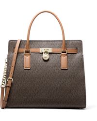 Michael Kors - Mk Hamilton Moderne Large Signature Logo Satchel - Lyst