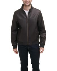 tommy hilfiger faux leather jacket