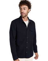 Vince - S Shirt Jkt,coastal/med H Grey,s - Lyst