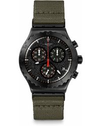 Swatch - Casual Black Watch Stainless Steel Quartz By The Bonfire - Lyst