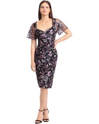 Maggy London - Holiday Embroidered Dress Embroidery Occasion Event Party Guest Of - Lyst