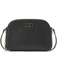 Kate Spade - Serena Saffiano Leather Double Zip Dome Crossbody - Lyst