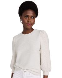Splendid - Evelyn Terry Long Sleeve Pullover Sweatshirt - Lyst