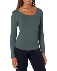 Theory - Long Sleeve Scoop Tiny Tee - Lyst