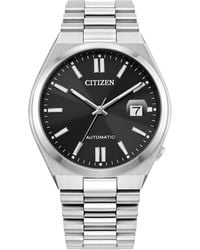 Citizen - Drive Tsuyosa Collection Automatic Black Dial Stainless Steel Watch 40mm - Lyst