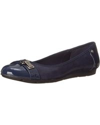 anne klein navy blue flats