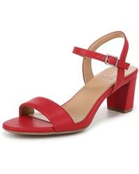 Naturalizer - S Bristol Ankle Strap Block Heel Dress Sandal Crimson Red Smooth 5.5 M - Lyst