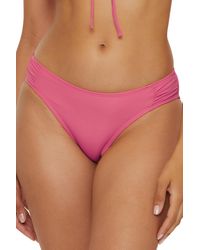 Lucky Brand - Standard Sea Of Love Shirred Hipster Bikini Bottom - Lyst