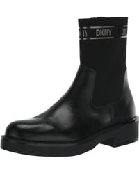 DKNY - Platform Metallic Heeled Bootie Fashion Boot - Lyst