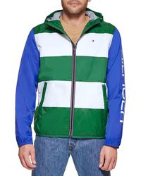 Tommy Hilfiger - Color Block Logo Rain Slicker - Lyst