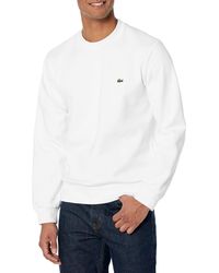 Lacoste - Organic Brushed Cotton Sweatshirt - Lyst