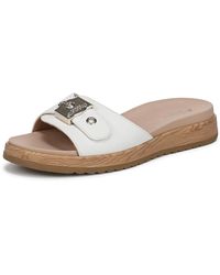 Dr. Scholls - Shoes Icon Now Slide Sandal White 6 M - Lyst