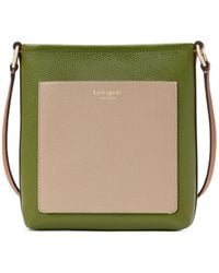 Kate Spade - Ava Colorblocked Pebbled Leather Small Swingpack - Lyst