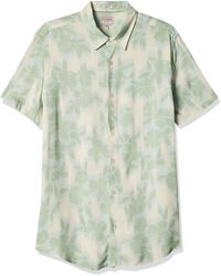 Guess - Short Sleeve Eco Rayon Shadow Box Shirt - Lyst