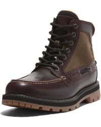Timberland - Britton Road Mid Lace Up Waterproof (Burgundy Full Grain) Boots - Lyst