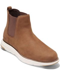 Cole Haan - Grand Atlantic Chelsea (Earthen Nubuck/Ivory Water Resistant) Boots - Lyst