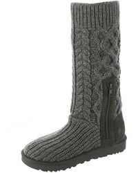 UGG - Classic Cardi Cabled Knit Boot - Lyst