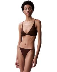 Calvin Klein - Form To Body Lightly Lined Triangle Bralette - Lyst