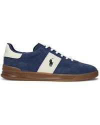 Polo Ralph Lauren - Heritage Aera Suede Sneaker Shoes Light/Cream 14 D - Lyst