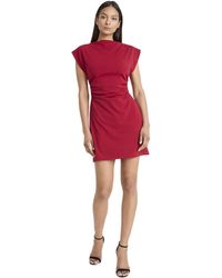Donna Morgan - Bodycon Cap Sleeve Boat Neck Mini Cocktail Party Dresses - Lyst