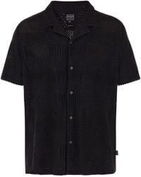 Guess - Geo Crochet Short Sleeve Knit Shirt - Lyst