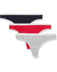 Tommy Hilfiger - Classic Cotton Logoband Thong Multipack - Lyst