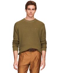 Tommy Hilfiger - Structured Crew Neck Sweater - Lyst