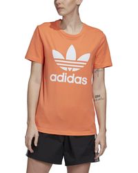 Adidas Trefoil Tees for Women - Up to 54% off at Lyst.com