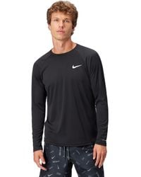 Nike - Long-sleeve Hydroguard,black,medium - Lyst
