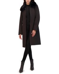 Kenneth Cole - Soft Shell Rain Coat With Exposed Zip Detail - Lyst