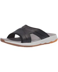 hush puppies men's leather athletic & outdoor sandals