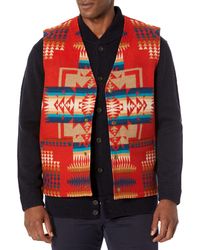 Pendleton - Quilted Snap Wool Vest - Lyst